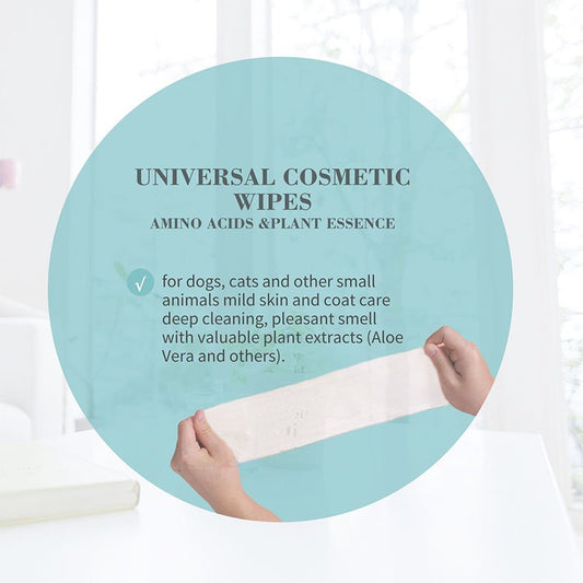 Bioline Universal Cosmetic Wipes for Eyes, Ears, Face & Body 10 Pieces