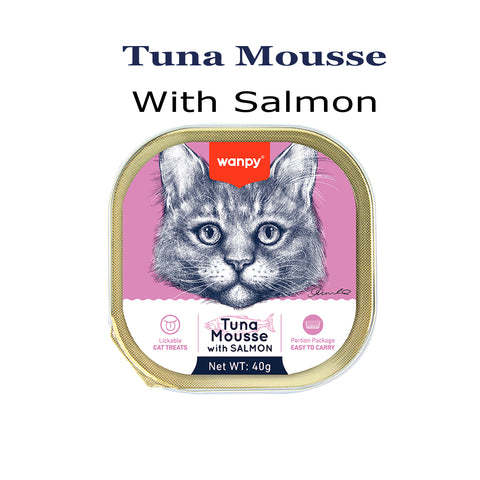 Wanpy Aluminum Cat Tray Tuna Mousse with Salmon 40gm