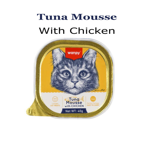 Wanpy Aluminum Can Tuna Mousse with Chicken for Cat  40g