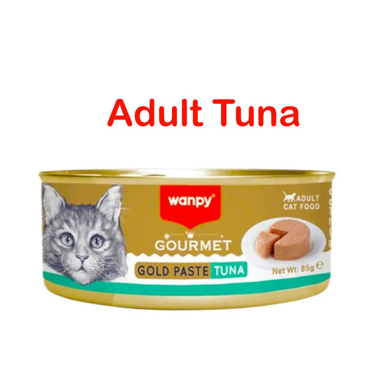 Wanpy Gourmet  Adult Tuna Flavored Canned Cat Food, 85g