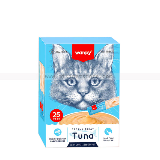 Wanpy Creamy Treat Tuna 25pc Pack  (25×14gm)