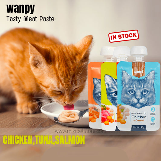 Wanpy Fresh Meat Lickable Treats 90g For Cat