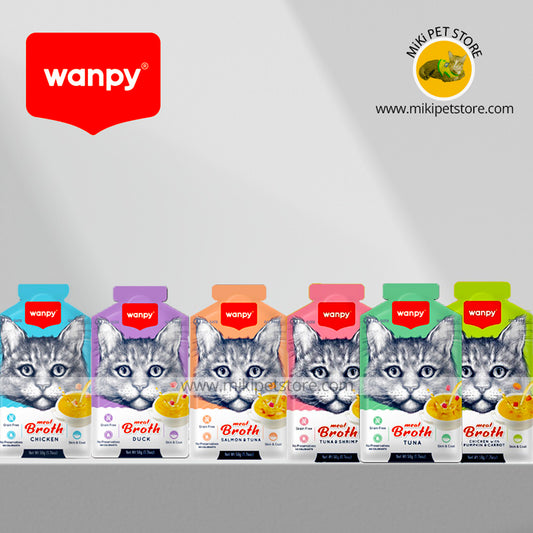 Wanpy Cat Pouch Meat Broth 50 gm