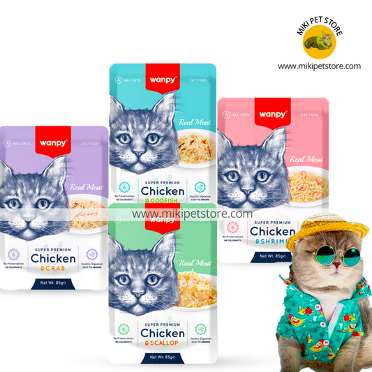 Wanpy Real Meat Fillet in Jelly  For Cat - 85gm