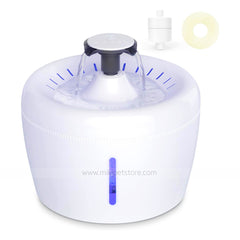 Apple-Style Cat Water Fountain – 2.5L Ultra-Quiet, LED Water Level Window, BPA-Free Automatic Drinking Fountain for Cats & Dogs