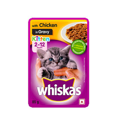 Whiskas Pouch  Kitten Chicken in Gravy (Indian)