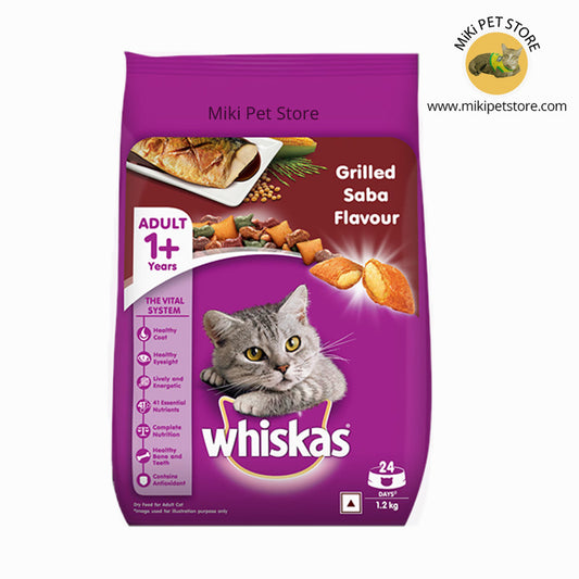 WHISKAS Grilled Saba Adult Dry  cat Food