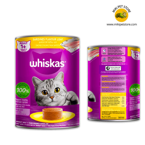Whiskas Can Sardines Flavour Loaf Wet Cat Food 400g